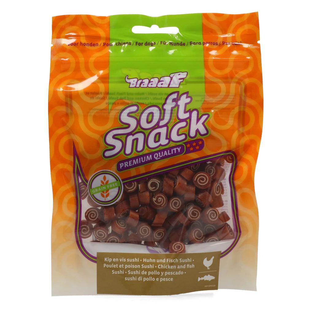 Braaaf Soft Snack 85g - Friandises Sans Céréales pour Chiens