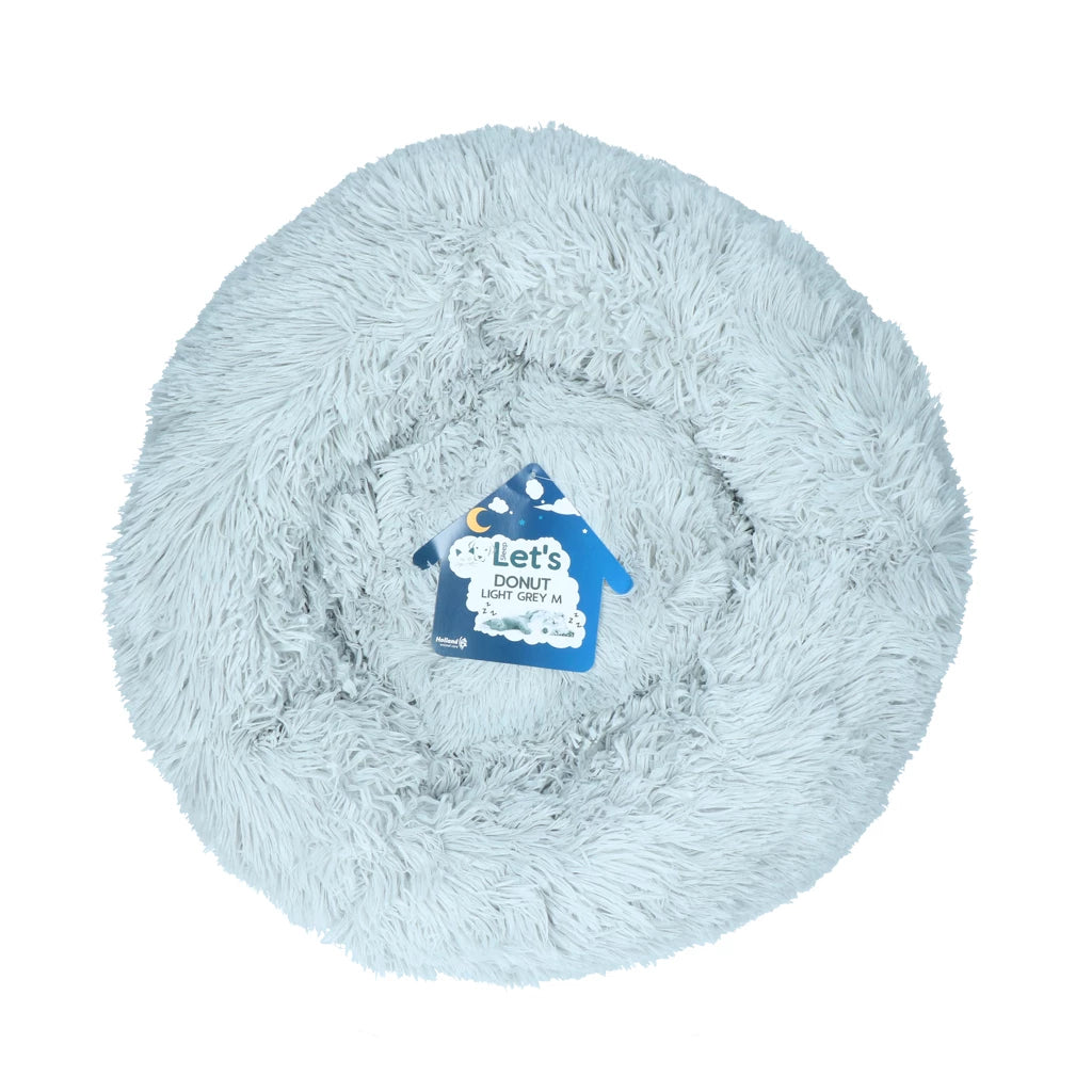 Panier Donut Let's Sleep Gris clair