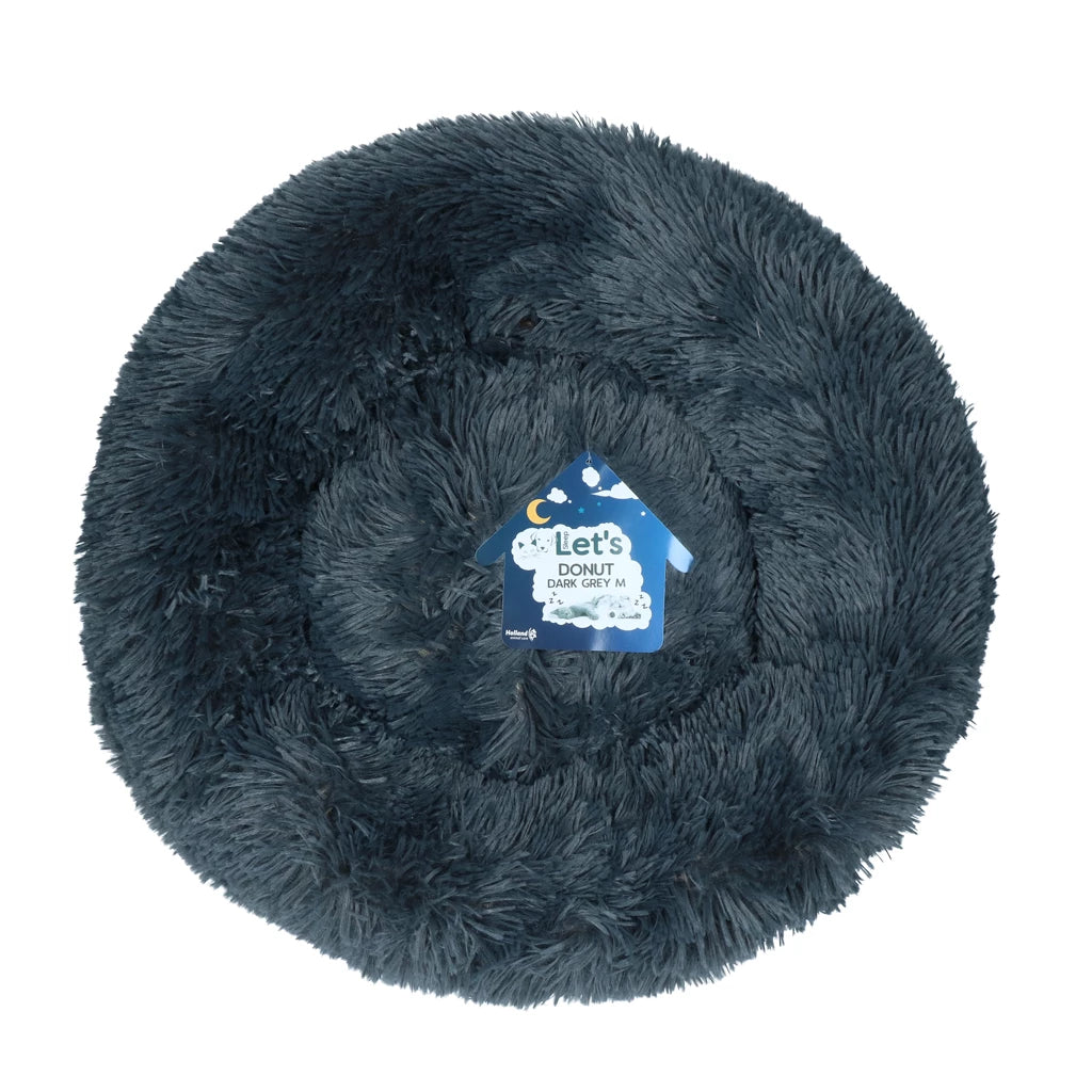 Panier Donut Let's Sleep gris foncé